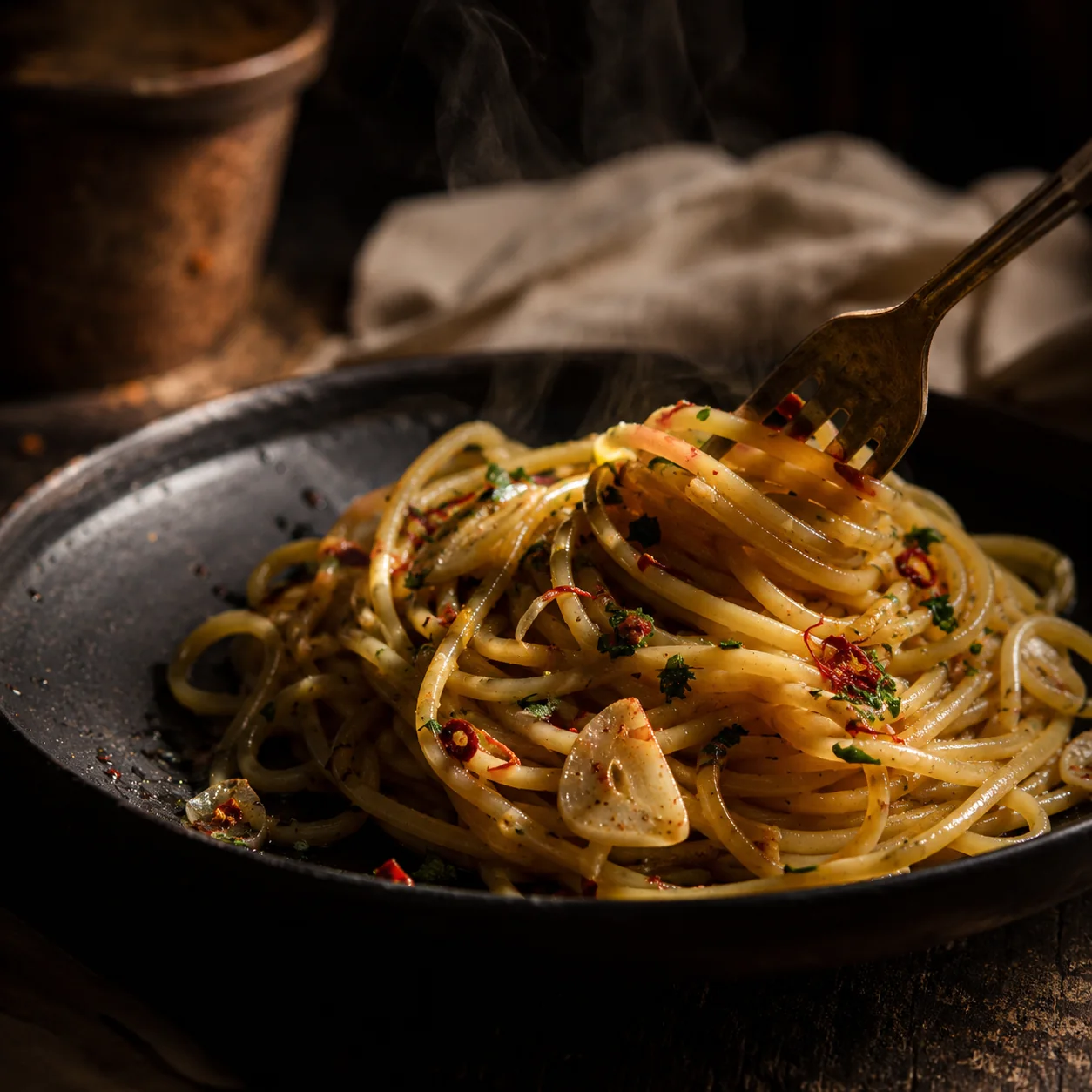 Špagety aglio e olio